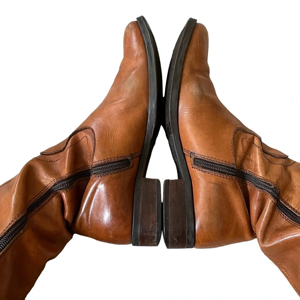 Donna Piu Handcrafted Italian Leather Camel Boots